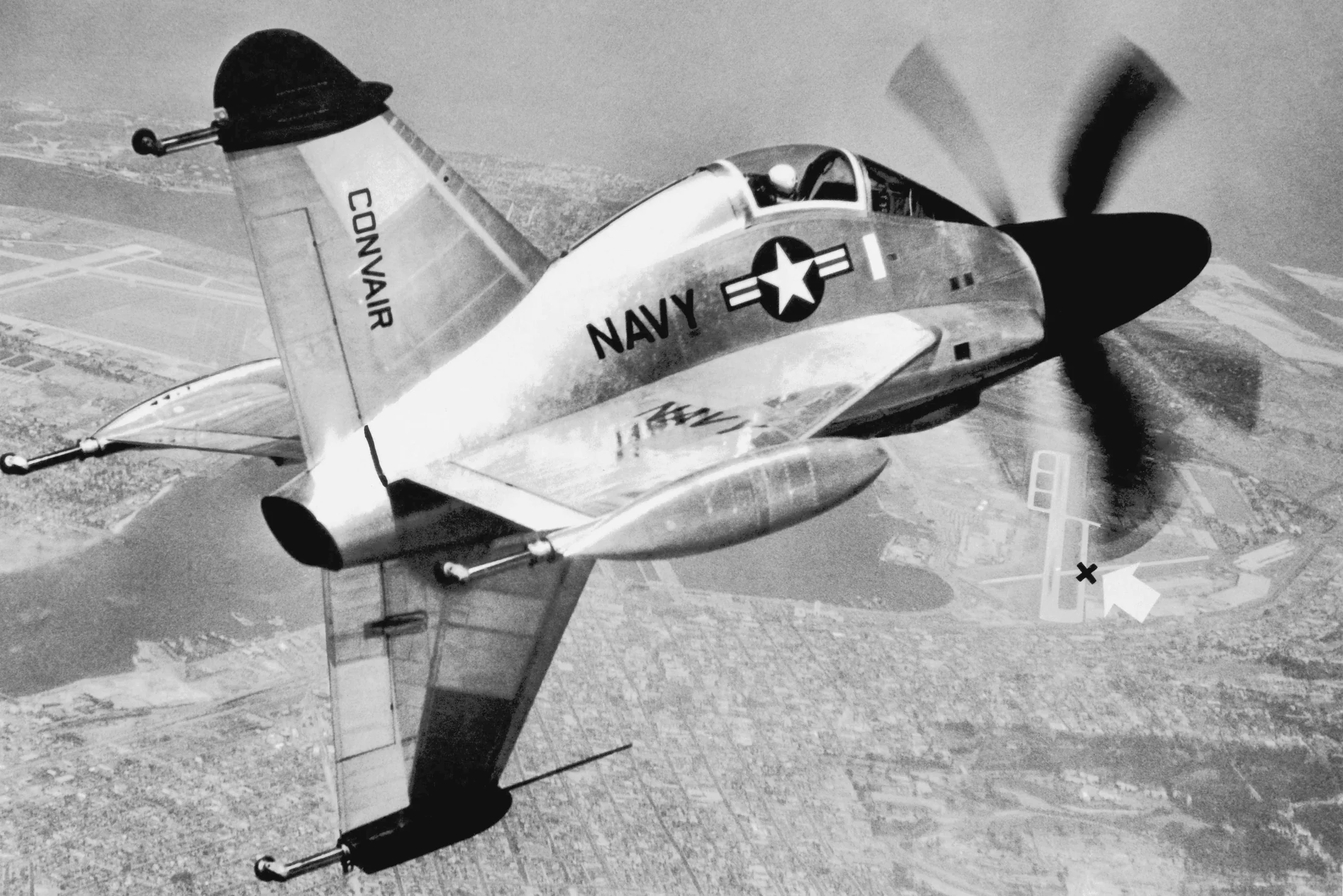 Representative view of Convair XFY Pogo.
