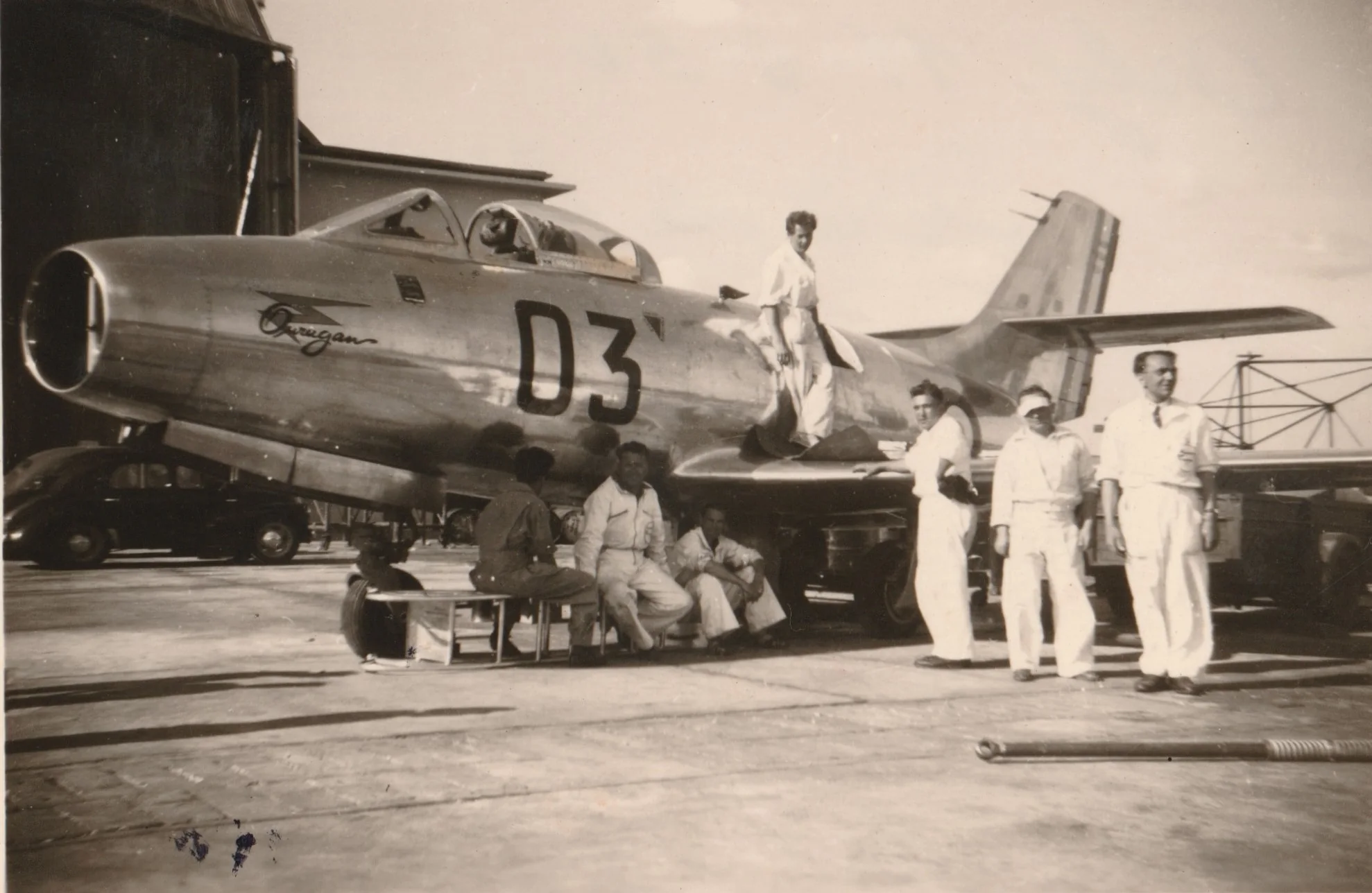 Representative view of Dassault MD 450 Ouragan.