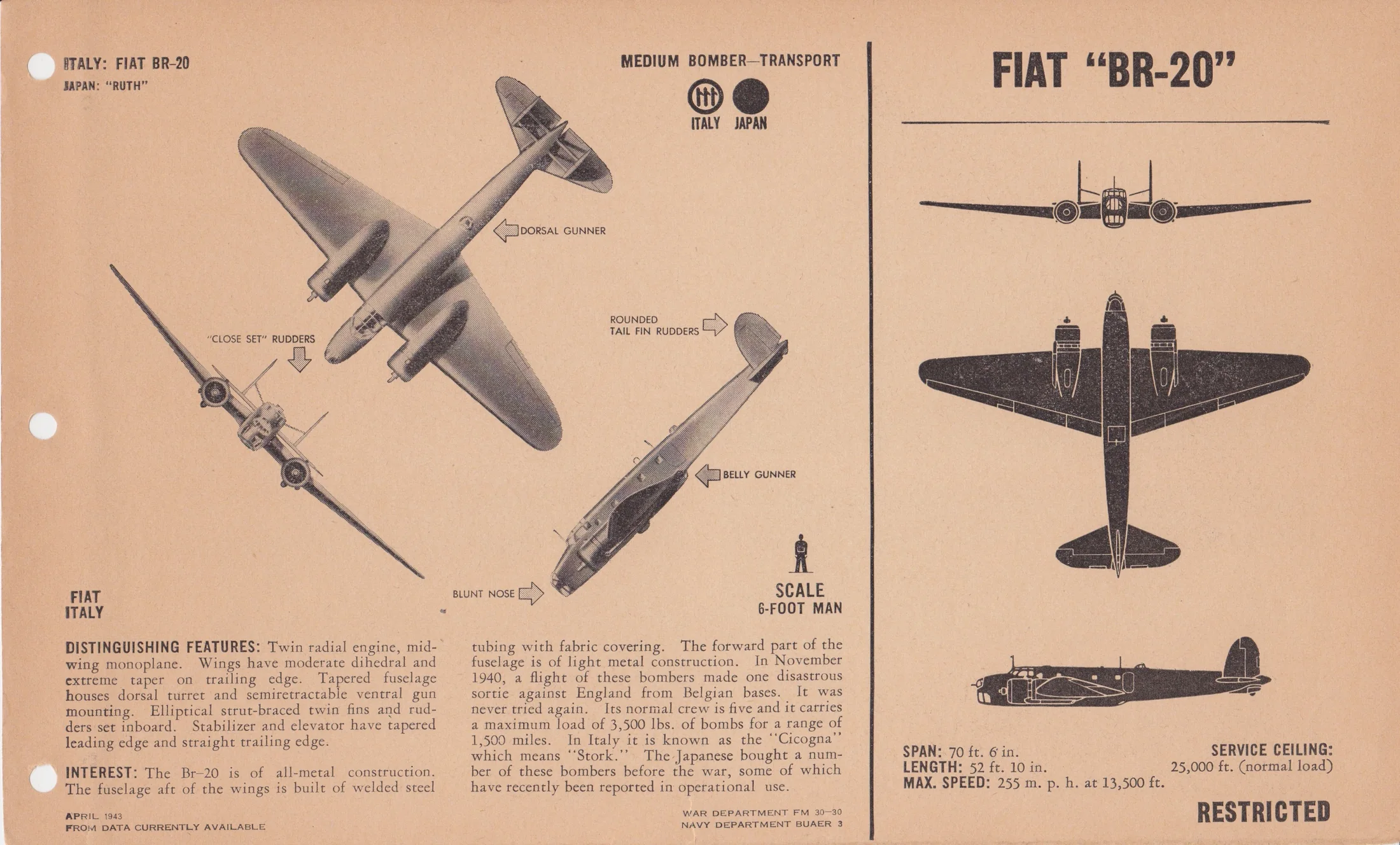 Representative view of Fiat BR.20 Cicogna.