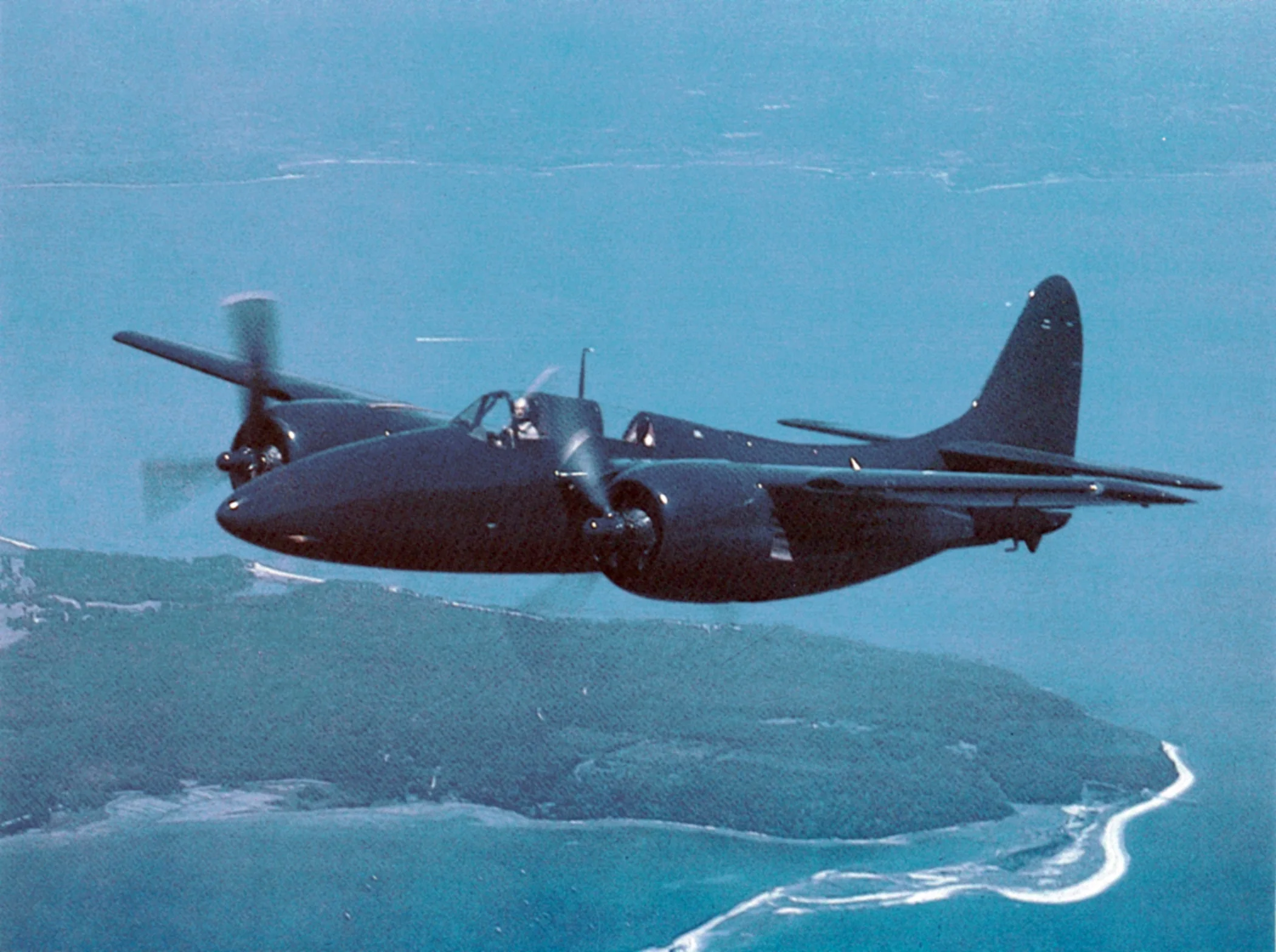 Representative view of Grumman F7F Tigercat.