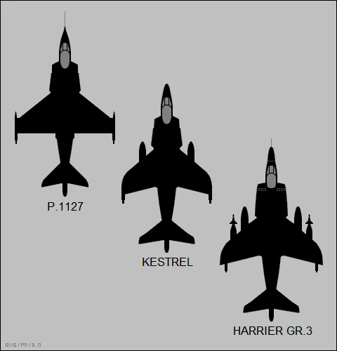 Representative view of Hawker P.1127 / Kestrel family.