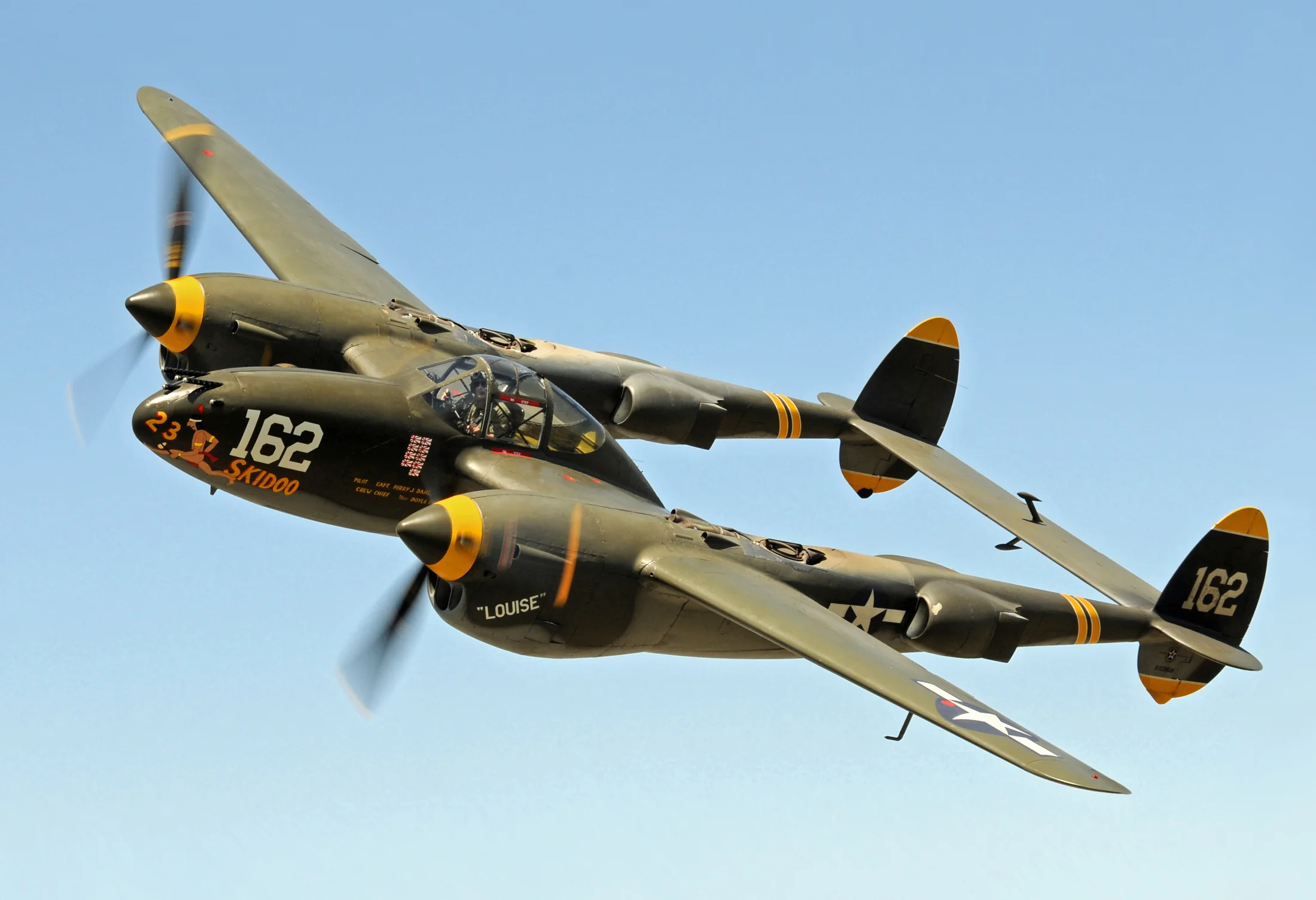 Representative view of Lockheed P-38 Lightning.