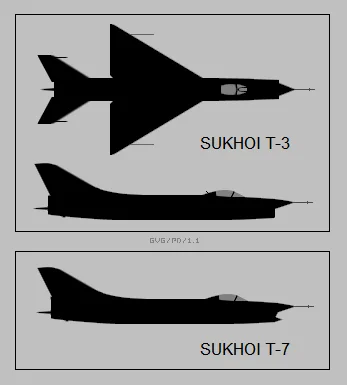 Representative view of Sukhoi T-3.