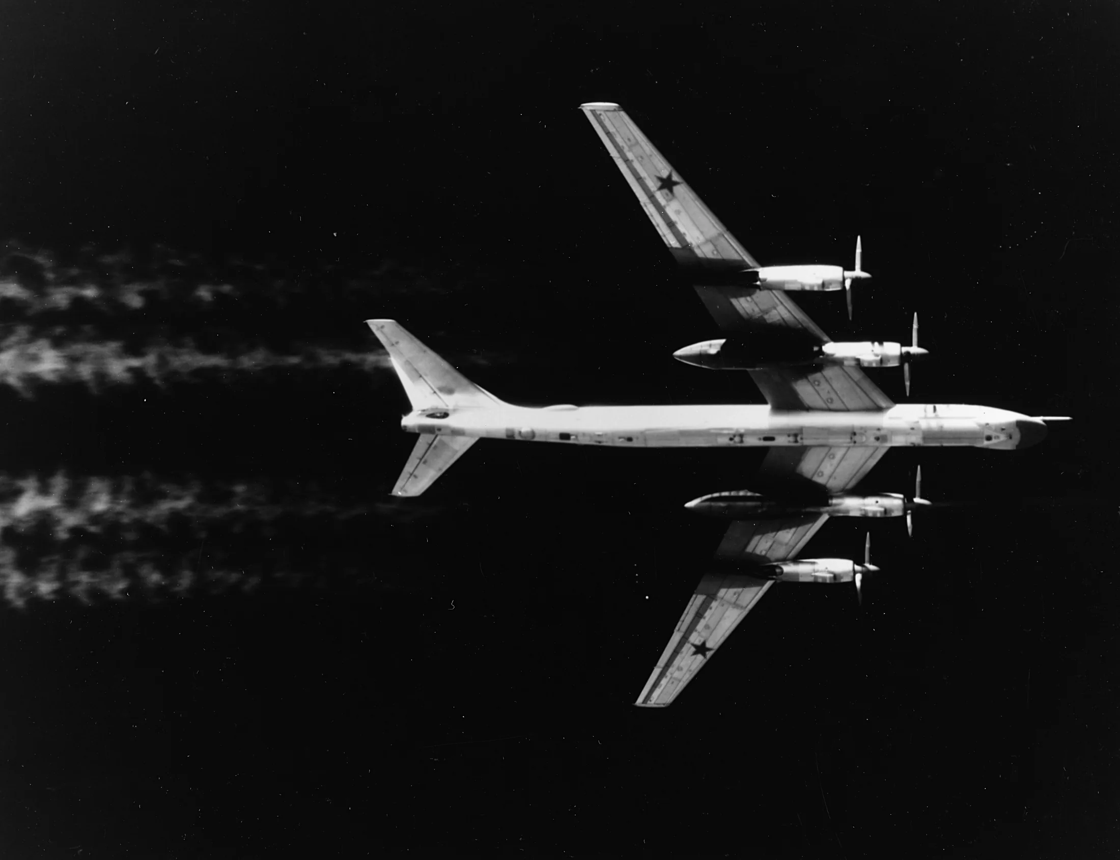 Representative view of Tupolev Tu-95.